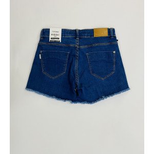 Шорты джинсовые с посадкой medium waist и вышивкой 