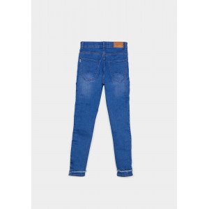 Джинсы skinny fit синего цвета с водонепроницаемым эффектом 