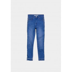 Джинсы skinny fit синего цвета с водонепроницаемым эффектом 