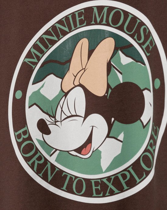 Свитшот утепленный с принтом Minnie Mouse 