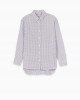Рубашка oversize в клеточку с длинными рукавами 