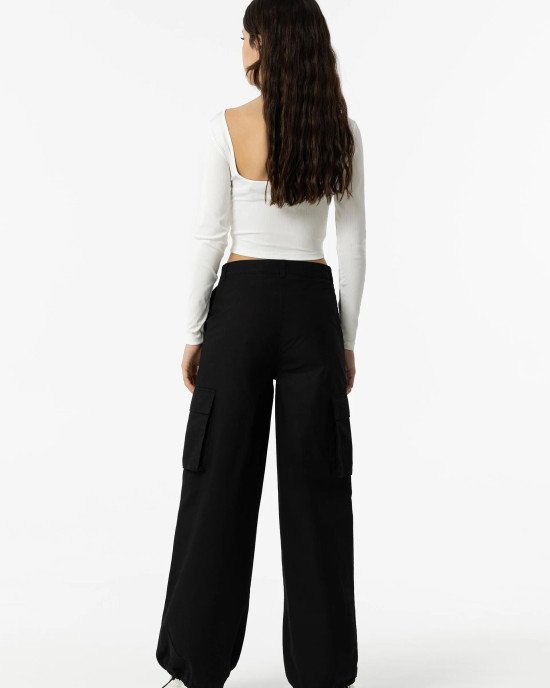 Брюки карго baggy fit черного цвета 