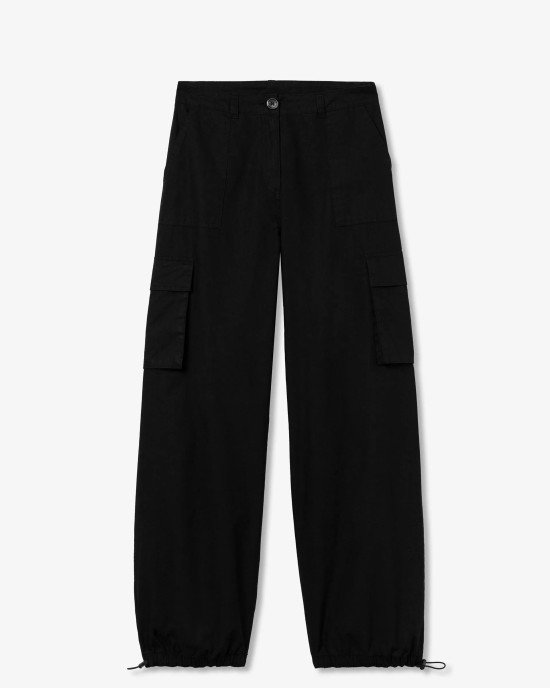 Брюки карго baggy fit черного цвета 