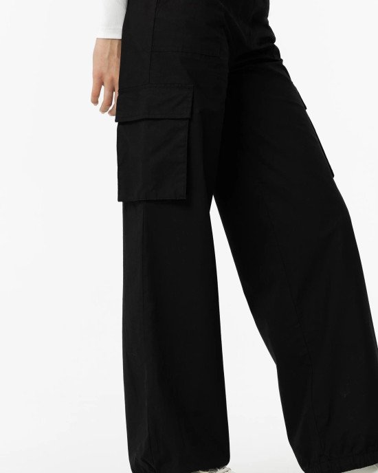 Брюки карго baggy fit черного цвета 