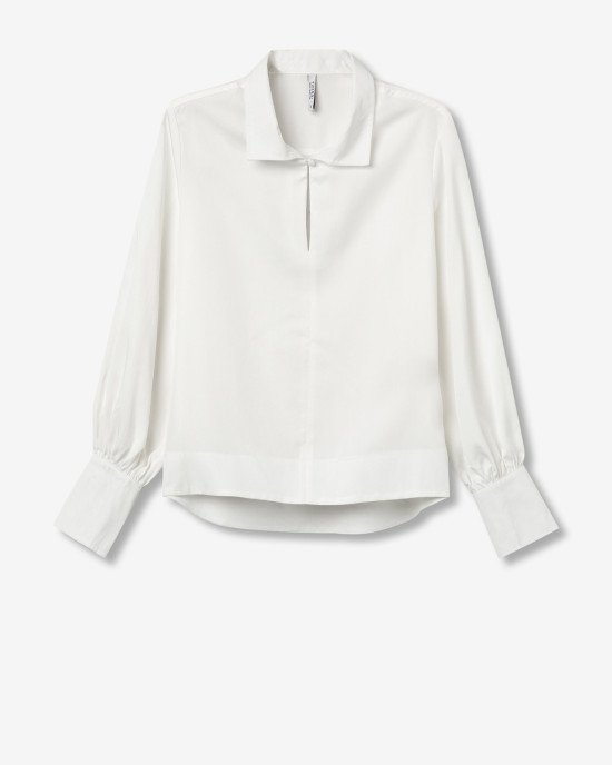 Блуза oversize молочного цвета 