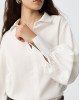 Блуза oversize молочного цвета 
