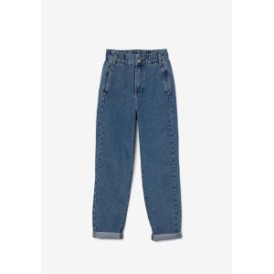 Джинсы baggy reshaped с эластичным поясом 