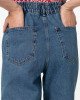Джинсы baggy reshaped с эластичным поясом 
