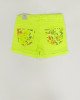 Шорты лимонного цвета с принтом и вышивкой