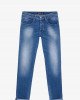 Джинсы slim fit синего цвета