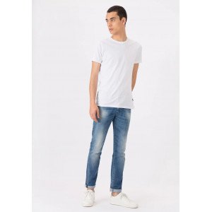 Джинсы john slim fit синего цвета 