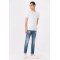 Джинсы john slim fit синего цвета 