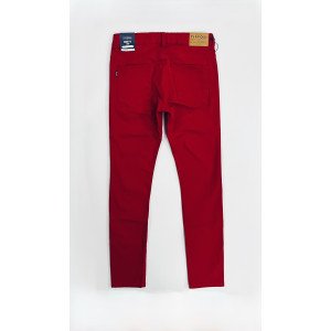 Джинсы красного цвета skinny fit 