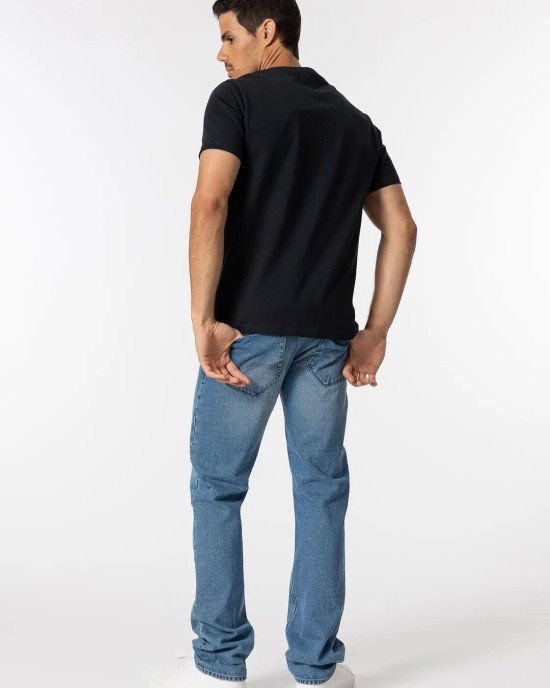 Джинсы regular fit свободного кроя 