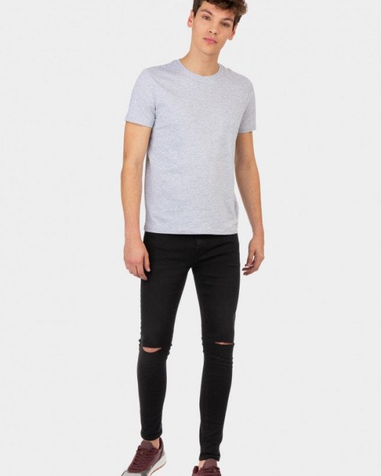 Джинсы Skinny Fit с прорезами на коленях