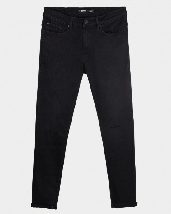 Джинсы Skinny Fit с прорезами на коленях