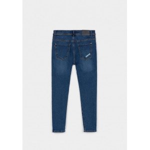 Джинсы Carrot Fit синего цвета