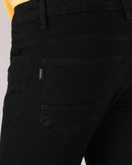 Джинсы skinny fit черного цвета 