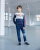 Джинсы slim fit john синего цвета 