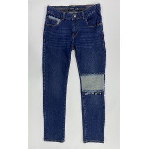 Джинсы slim fit john синего цвета 