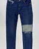 Джинсы slim fit john синего цвета 