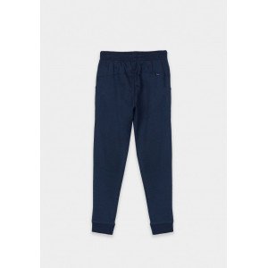 Штаны спортивные Slim Fit синего цвета 