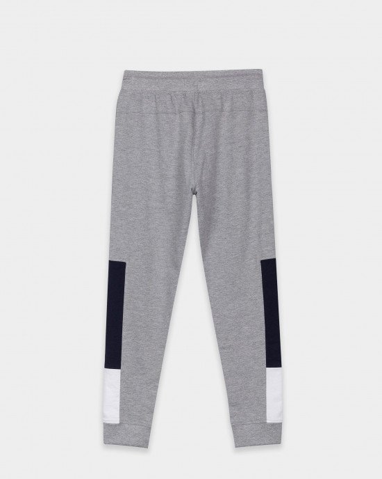 Штаны спортивные Slim Fit серого цвета