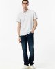 Джинсы Comfort Fit синего цвета с ремнем