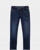 Джинсы Comfort Fit синего цвета с ремнем