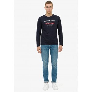 Джинсы comfort fit синего цвета 