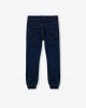 Джинсы с резинкой в поясе jogger slim синего цвета 