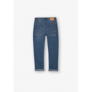 Джинсы straight fit синего цвета 