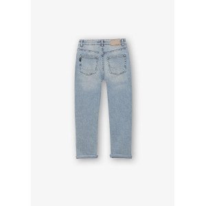 Джинсы straight fit голубого цвета 