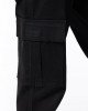 Брюки relaxed fit карго черного цвета 