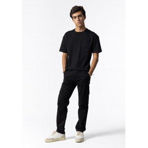 Брюки relaxed fit карго черного цвета 