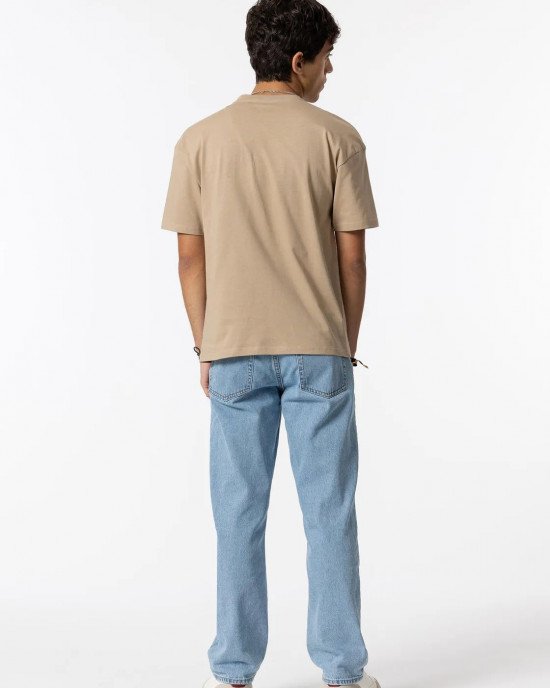 Джинсы wide leg fit голубого цвета 