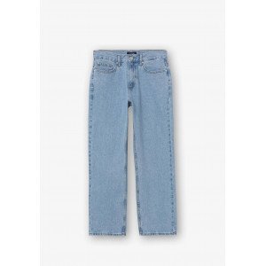 Джинсы wide leg fit голубого цвета 