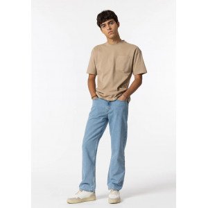 Джинсы wide leg fit голубого цвета 