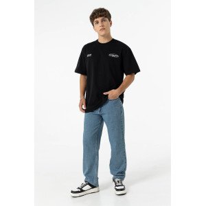 Джинсы chase wide leg синего цвета 