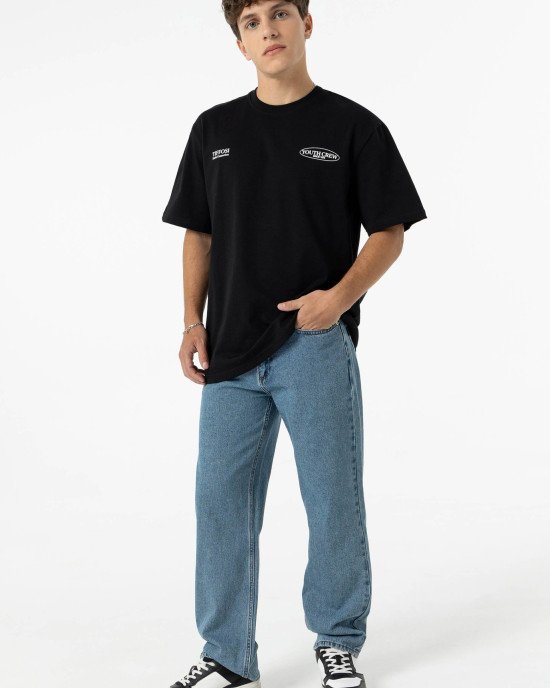 Джинсы chase wide leg синего цвета 