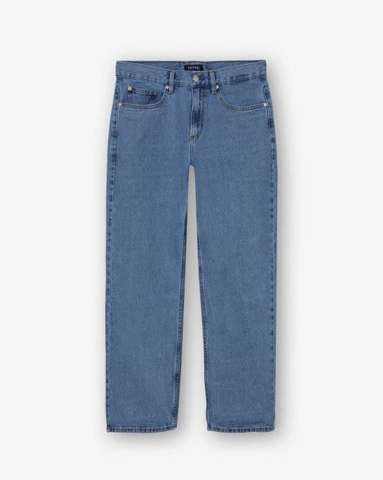 Джинсы chase wide leg синего цвета 