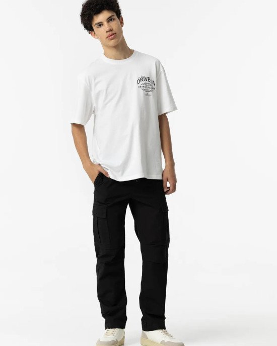 Брюки карго relaxed fit черного цвета