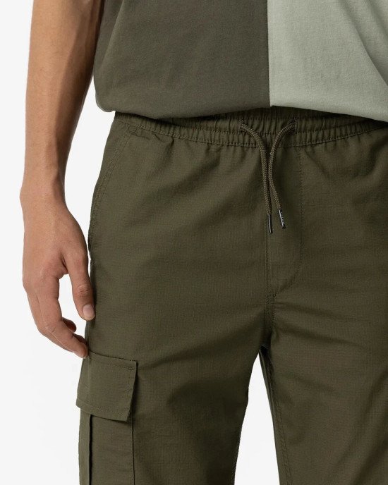 Брюки карго relaxed fit оливкового цвета 