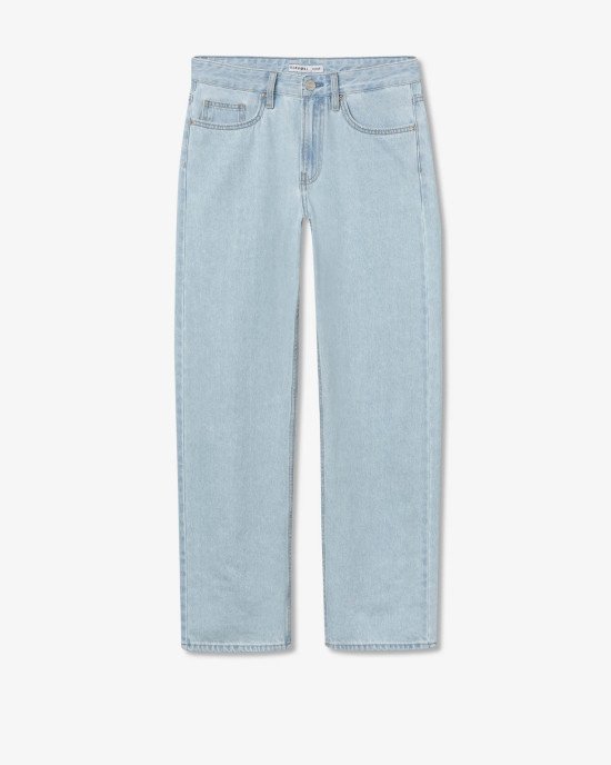 Джинсы chase wide leg голубого цвета 