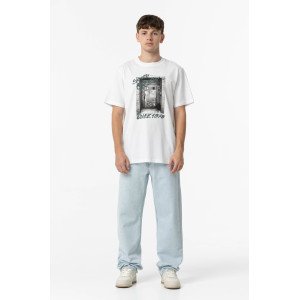 Джинсы chase wide leg голубого цвета 
