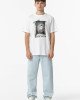 Джинсы chase wide leg голубого цвета 