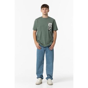 Джинсы chase wide leg цвета деним 