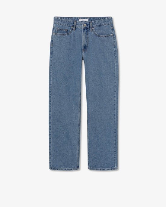 Джинсы chase wide leg цвета деним 