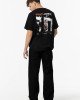 Джинсы chase wide leg черного цвета 