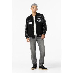 Джинсы relaxed fit серого цвета 